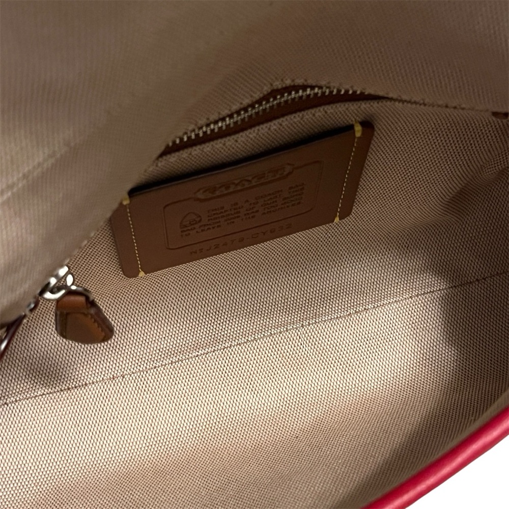 Coach Ruby Red Soho Flap Bag - Picture 7 of 11